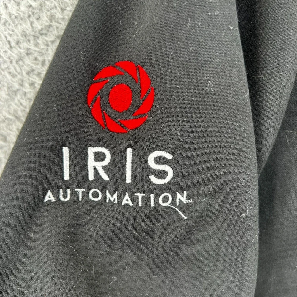 The North Face Mens Black Full Zip Softshell Jacket Iris Automation Logo Large‎